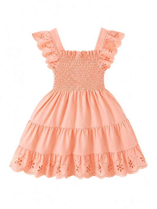 Kids Flower Ruffle Dress