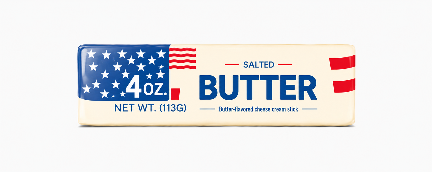 USA Flag Butter Squishy