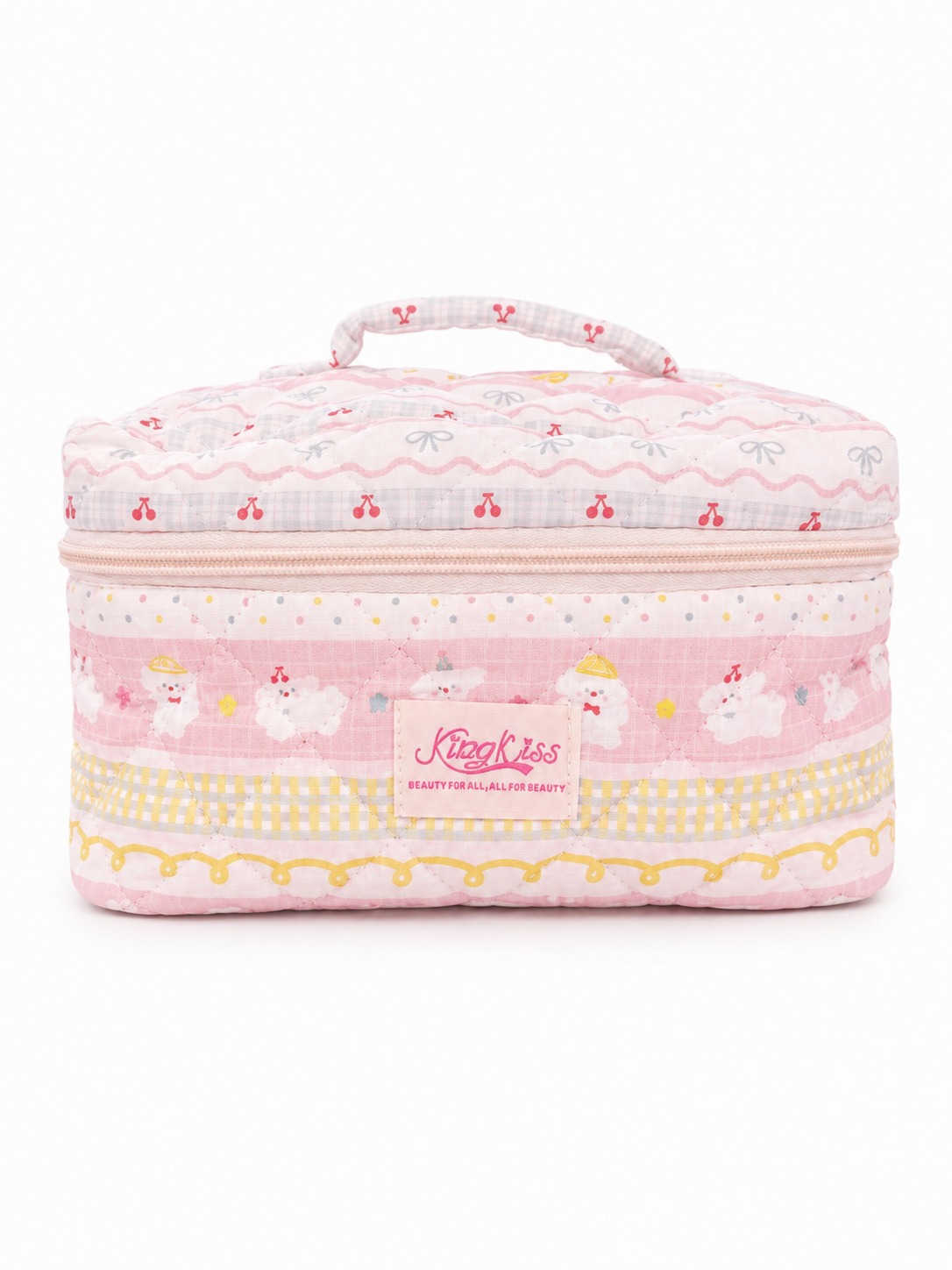 Patchwork Printed Cosmetic Bag