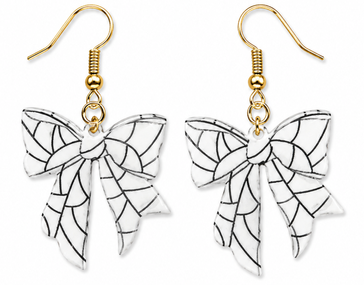 Volleyball Bow Earrings
