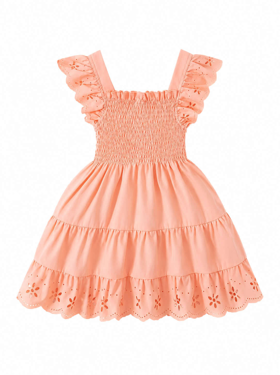 Kids Flower Ruffle Dress