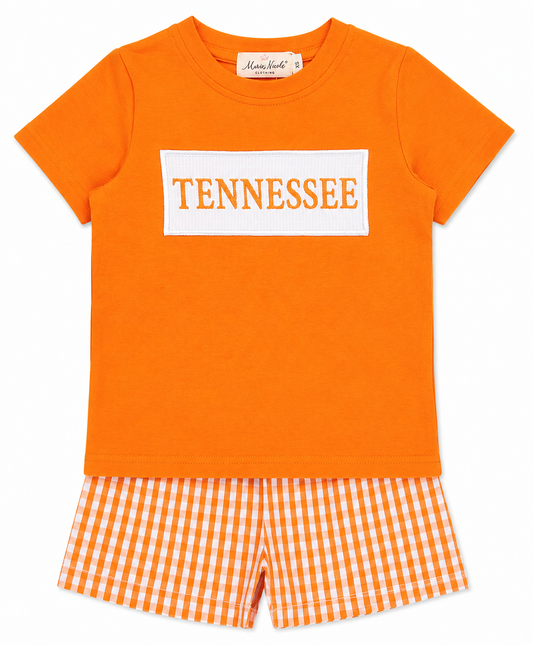 Kids Tennessee Plaid Set