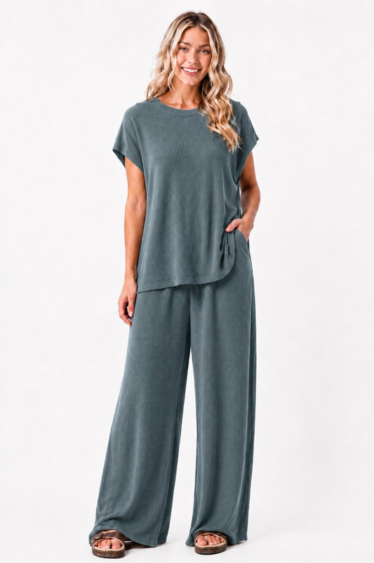 Ash Jade Zenana Ribbed Set