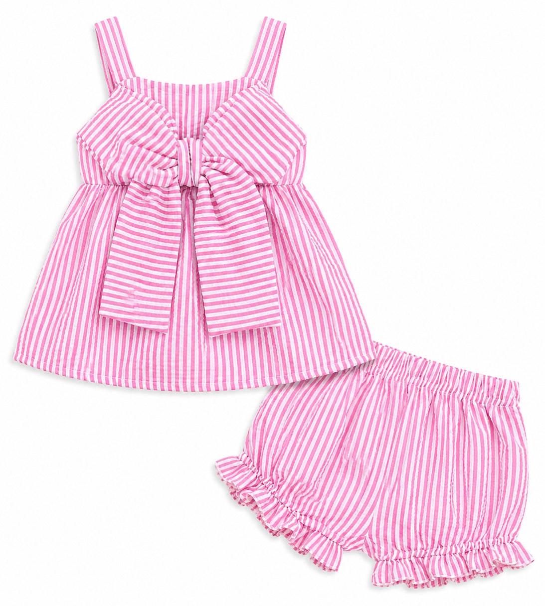 Kids Pink Striped Set