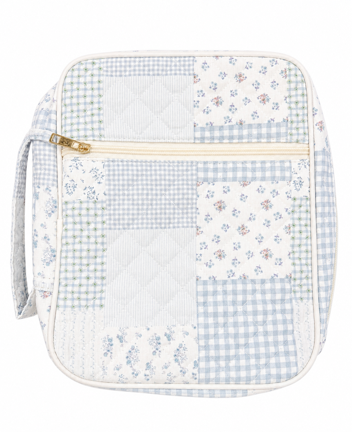 Light Blue Patchwork Bible Case