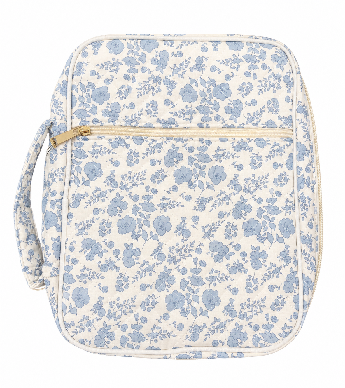 Blue Floral Bible Case