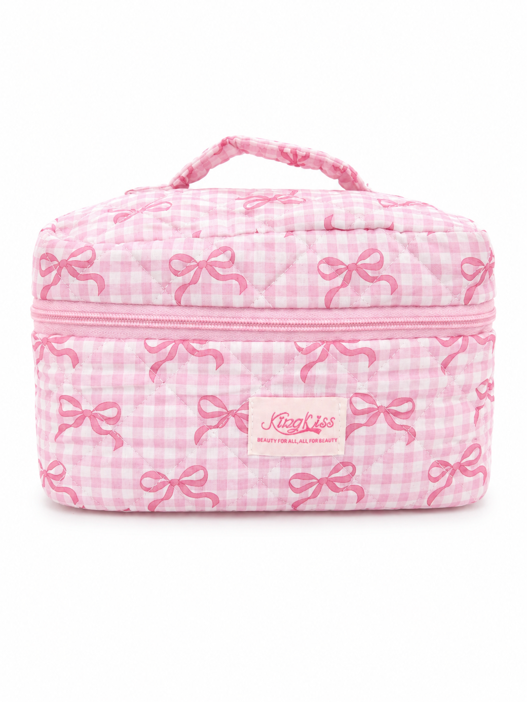 Pink Bow Cosmetic Bag