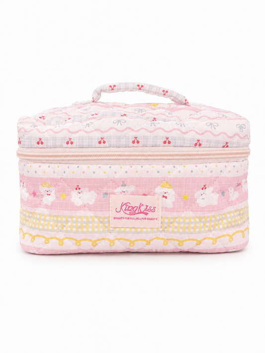 Patchwork Printed Cosmetic Bag