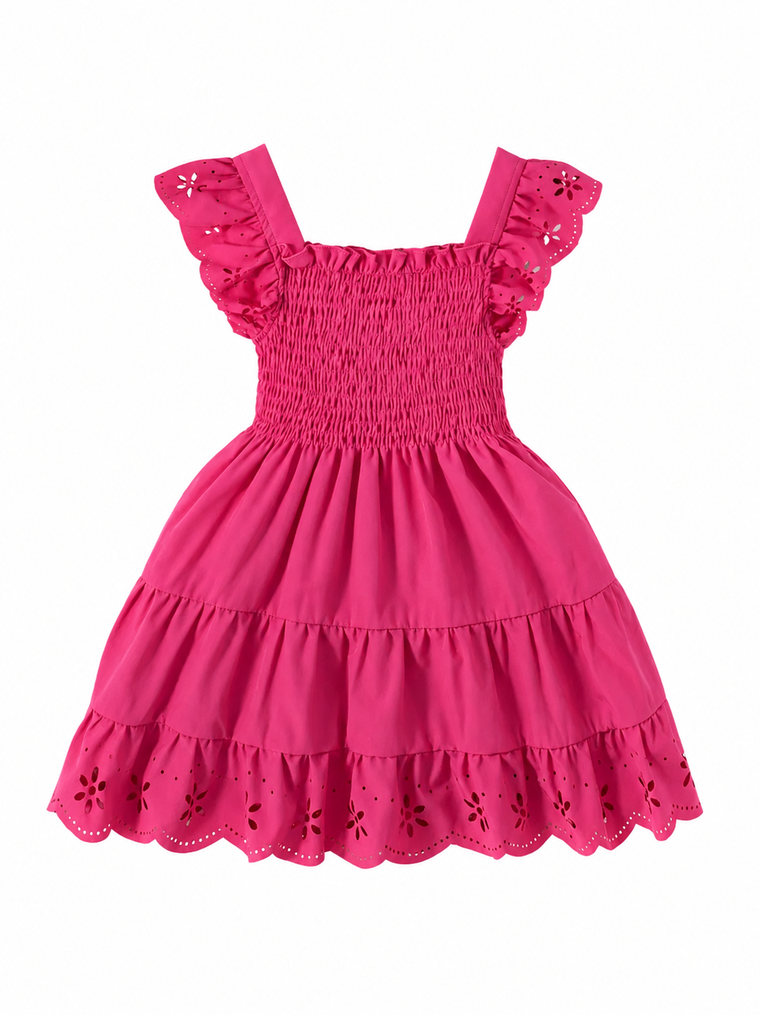 Kids Flower Ruffle Dress
