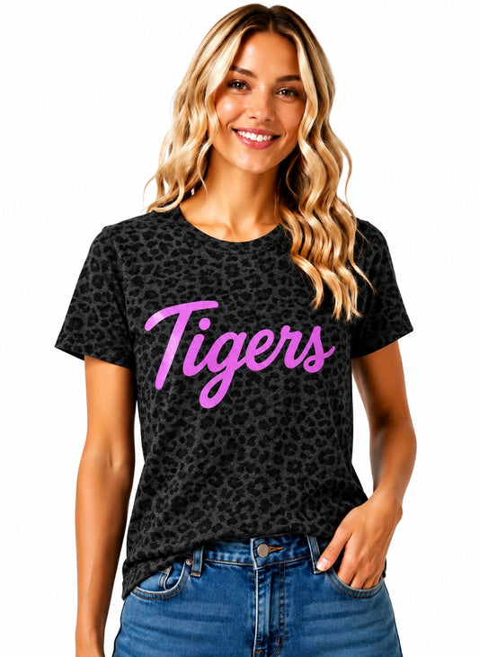 Sparkly Tigers Cheetah Print Shirt