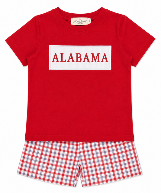 Kids Alabama Plaid Set