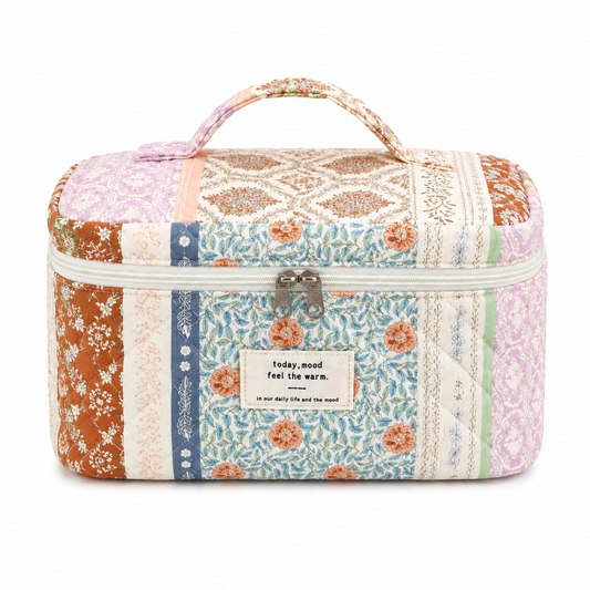 Vintage Floral Cosmetic Bag