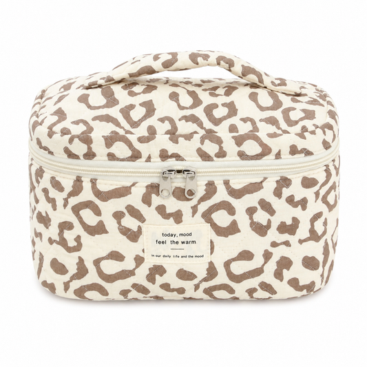 Cheetah Print Cosmetic Bag