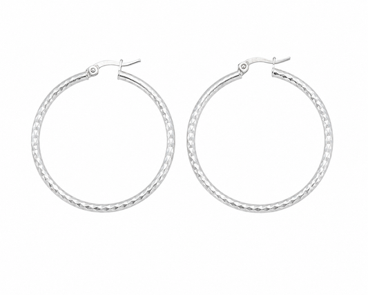 Silver Hoop Earrings