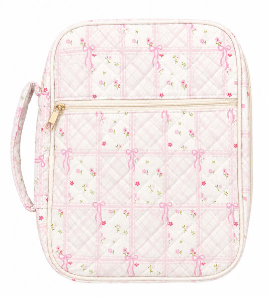 Floral Bible Case with Bows