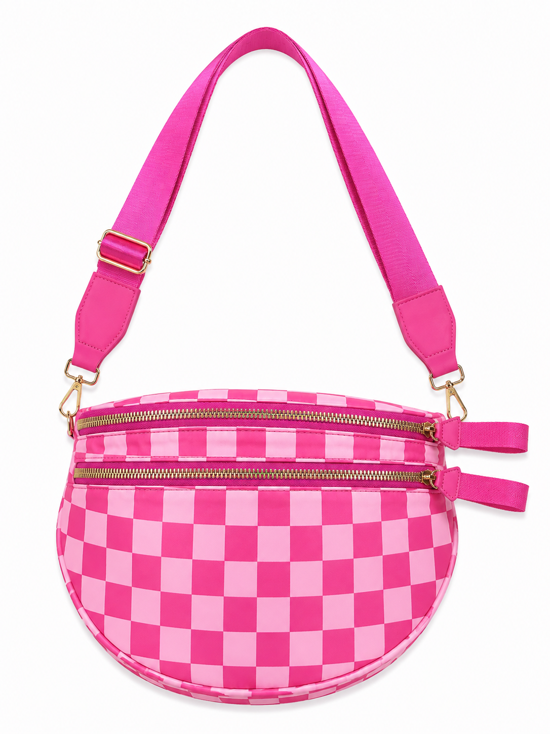 Pink Checkered Bum Bag