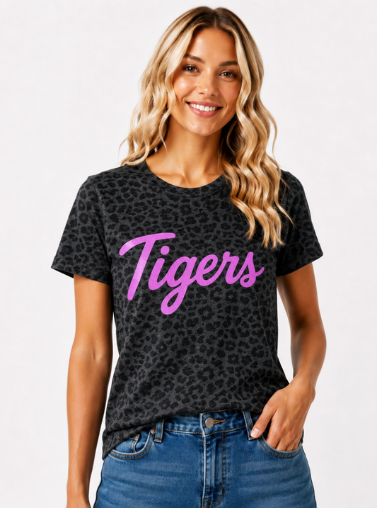Sparkly Tigers Cheetah Print Shirt
