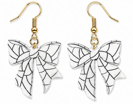 Volleyball Bow Earrings